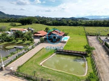 Rural · 2000m² · 3 Quartos · Chácara Mobiliada com Lagoa em Condomínio Rural com Escritura Pública à venda em Canelinha/SC