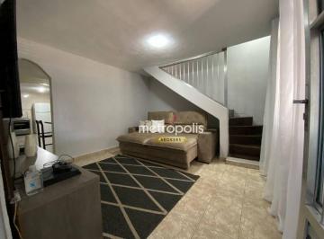 Sala · Sobrado com 2 dormitórios à venda, 142 m² por R$ 530.000,00 - Vila Camilópolis - Santo André/SP
