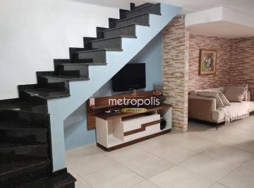 Sala · Sobrado com 3 dormitórios à venda, 150 m² por R$ 589.000,00 - Vila Camilópolis - Santo André/SP
