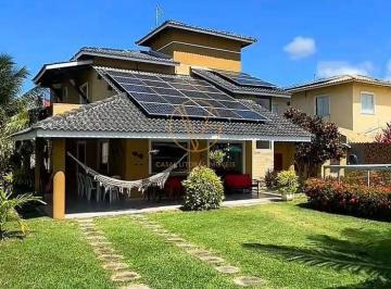 Casa · 220m² · 4 Quartos · 3 Vagas · Casa Duplex no Condomínio Parque do Jacuípe – Conforto e Lazer Completo