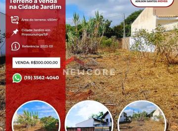 Terreno · 450m² · Lote em  Alameda dos Pinheiros - Cidade Jardim - Pirassununga/SP