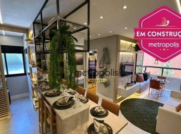 Sala com cozinha integrada - Decorado · Apartamento à venda, 50 m² por R$ 448.000,00 - Centro - Santo André/SP