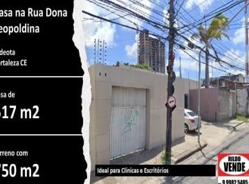 Casa · 517m² · 6 Vagas · Casa na Rua Dona Leopoldina na Aldeota - Fortaleza-CE