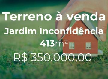 Terreno · 413m² · Terreno à venda, 413 m² por R$ 350.000,00 - Jardim Inconfidência - Uberlândia/MG