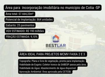 573fa017b2833ae8f87e0d4d76eb9b7544e6d712 · Área à venda, 57664 m² por R$ 17.300.000,00 - Jardim Petrópolis - Cotia/SP