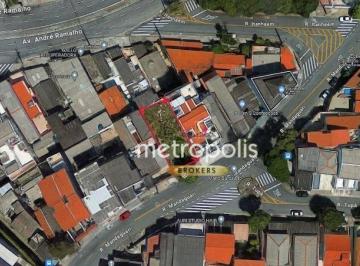 Area terreno · Terreno à venda, 258 m² por R$ 550.000,00 - Vila Curuçá - Santo André/SP
