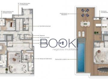 Planta · Pré Lançamento - Casa Gabriele - Cobertura Duplex - 645 m² - Campo Belo