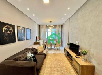 e80dc4110c24bb18f40aa93b0d76fba2c8805b65 · Apartamento com 2 dormitórios à venda, 90 m² por R$ 530.000,00 - Pitangueiras - Guarujá/SP