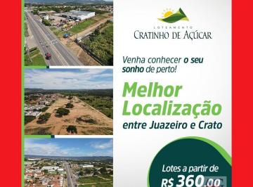 Terreno · 137m² · Loteamento Cratinho de Açúcar - Bairro Muriti, Crato/CE