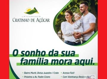 Terreno · 137m² · Loteamento Cratinho de Açúcar - Bairro Muriti, Crato/CE