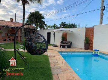 a02f1a08f2ce4a695c9c94ded15a15b9ef543cd7 · Casa isolada com piscina e espaço gourmet  3 dormitórios mais dependência à venda, 220 m² por R$ 1.3