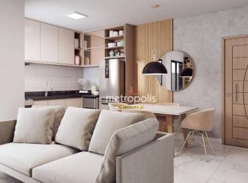 Sala · Apartamento Garden com 2 dormitórios à venda, 56 m² por R$ 450.000,00 - Santa Maria - Santo André/SP