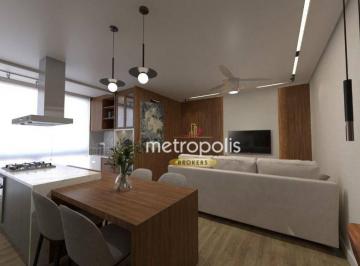 Sala 2 Ambientes · Apartamento à venda, 58 m² por R$ 580.000,00 - Vila Metalúrgica - Santo André/SP