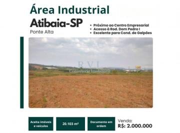 Foto 01 · Área Industrial à venda localizada no bairro Ponte Alta em Atibaia-SP.