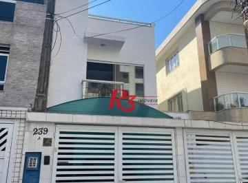efcab8b76f2878342b059735db35ffe3d9eb7f55 · Casa com 3 dormitórios à venda, 130 m² por R$ 1.400.000,00 - Embaré - Santos/SP