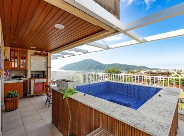 Apartamento de 2 quartos, Ubatuba · Cobertura com vista para o mar
