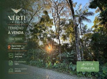 eb21d57cabd66f3dbb4c28542a8a6baf833863a7 · Terreno à venda, 2837 m² por R$ 920.000,00 - Água Verde - Blumenau/SC