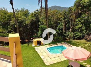 e42a1d82cbeda9745fccbc017a2f3883a8167d44 · Casa com 4 dormitórios, 500 m² - venda por R$980.000,00 estilo sítio, Várzea das Moças - Niterói/RJ