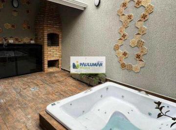 Casa · 115m² · 3 Quartos · 2 Vagas · Casa com 3 dorms, Caiçara, Praia Grande - R$ 830 mil, Cod: 831663
