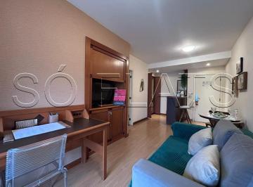 Apartamento · 40m² · 1 Quarto · 1 Vaga · Flat 42m² com terraço à venda na Berrini | Estanplaza Nações Unidas próximo ao Shopping Morumbi