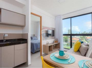 Apartamento · 21m² · 1 Quarto · Apartamento Beira-Mar Novo em Porto de Galinhas - 21m²