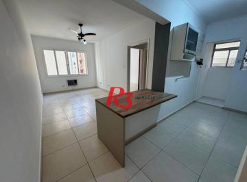 4585ca2a9b921eb05f19127d153d4402276bf33f · Apartamento com 1 dormitório para alugar, 50 m² por R$ 3.000,02/mês - Aparecida - Santos/SP