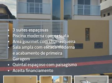 Casa · 112m² · 3 Quartos · 2 Vagas · Sobrado em Camboriú no bairro Rio Pequeno com 03 Suítes