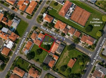 Terreno · 782m² · Terreno para locacao ou venda no Parolin - proximo ao Curitibano Tenis
