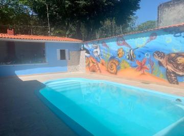 Casa de 3 quartos, Bertioga · Bertioga (Indaiá)- 3 dorm(1 suíte)- 6 vgs-Piscina- R$ 999 mil-Fin (permuta mogi)