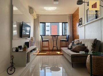 Foto 03 · Apartamento Mobiliado de 1 quarto para locação na Jatiúca, Maceió-AL: 1 suíte, 2 salas, 1 banheiro e