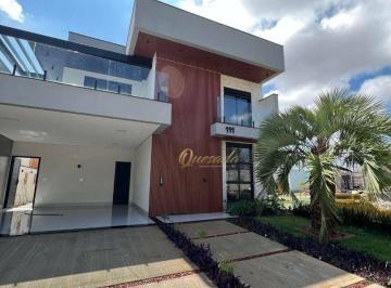 4aab5b10d563318f8523475cfec29f6b6be5b775 · Sobrado novo à venda, 4 suítes, planejados, piscina, Condomínio Jardins Di Roma, Indaiatuba.