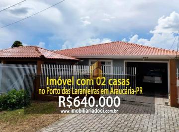d65889036aa4112e7b65d707b8b420e1b4c79891 · Imóvel com 02 casas no Porto das Laranjeiras em Araucária-PR - A venda por R$640.000,00