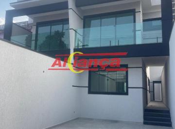 Casa · 132m² · 3 Quartos · 4 Vagas · Sobrado (NOVO) com 3 Suítes à Venda - Vila Galvão - Guarulhos