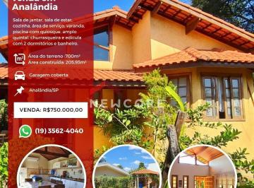 Casa · 205m² · 5 Quartos · 3 Vagas · Casa de condomínio em Analândia - Centro - Analândia/SP