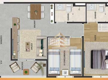 e8d1dff47653155e1888eefe58f255b60ba8bfe2 · Apartamento à venda, 47 m² por R$ 431.199,00 - Vila Augusta - Guarulhos/SP