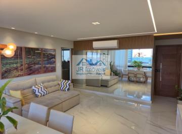 Sala de Estar/Jantar · Excelente Apartamento à Venda PORTEIRA FECHADA de 3 Quartos, sendo 1 Suíte em Jardim Armação - Salva