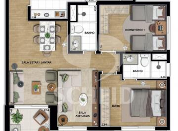 Apartamento · 86m² · 3 Quartos · 1 Vaga · Lançamento de Apartamento de 86m² na Vila Santa Catarina - Empreendimento C290