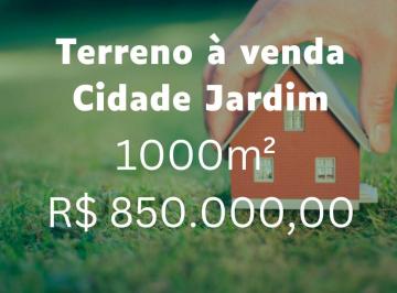 Terreno · 1000m² · Terreno à venda no Bairro Cidade Jardim - Uberlândia/MG