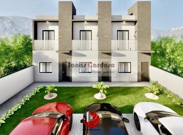 Foto 01 · Sobrados em construção à venda na Vila Nova Cintra em Mogi. Com 2 suítes, 2 vagas, com 80m² de área