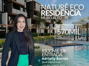 Apartamento de 1 quarto, Ipojuca · Apartamento Beira-mar na Praia de Muro Alto - DUE | Nas piscinas naturais