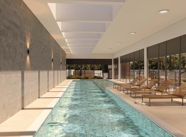 Piscina adulto e infantil - coberta e aquecida · Apartamento Curitiba - Alto da Gloria - Sangiovese