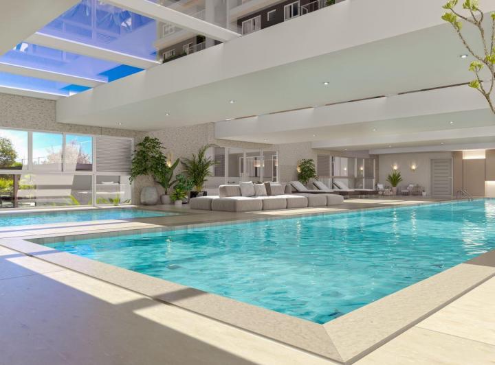 Piscina · Apartamento Curitiba - Ecoville - Trebbiano Residencial