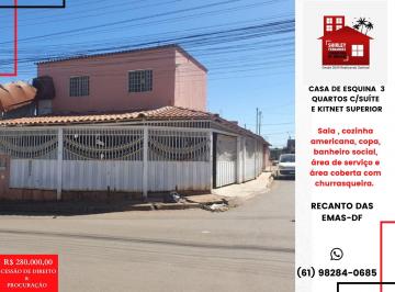 Casa de 3 quartos, Recanto das Emas · CASA DE ESQUINA 3 QTS C/SUITE E 1 KIT QD 406 RECANTO DAS EMAS