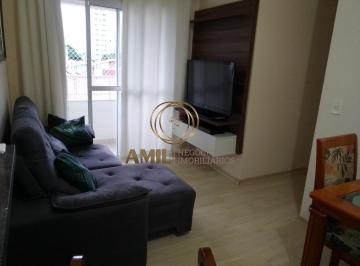 Foto 01 · RA Amil, Vende Apartamento, 3 Quartos sendo 1 suíte , Sacada, Vila Tatetuba,  64m, Residencial Ecovi