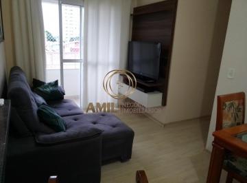 Foto 01 · RA Amil, Vende Apartamento, 3 Quartos sendo 1 suíte , Sacada, Vila Tatetuba,  64m, Residencial Ecovi