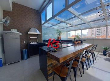 519a80a4d4dc5ee66943976ab0a51c0e20cdc4b4 · Apartamento Garden com 3 dormitórios à venda, 90 m² por R$ 1.700.000,00 - Campo Grande - Santos/SP