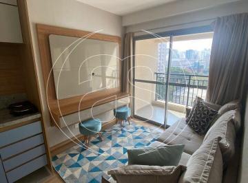 Apartamento · 30m² · 1 Quarto · Apartamento Studio mobiliado pra locação em Moema com 30m² e 1 banheiro.