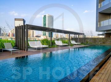 Foto 01 · Apartamento mobiliado a venda Pinheiros, 1 suite, 1 vaga, 77,26m²,