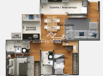 Apartamento · 58m² · 2 Quartos · 1 Vaga · Apartamento à venda, 2 quartos, 1 suíte, 1 vaga, Grand Ville - Uberlândia/MG