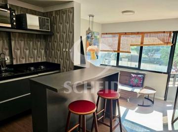 Apartamento · 48m² · 1 Quarto · 1 Vaga · Apartamento mobiliado reformado à venda no Brooklin com 1 quarto 1 vaga de garagem